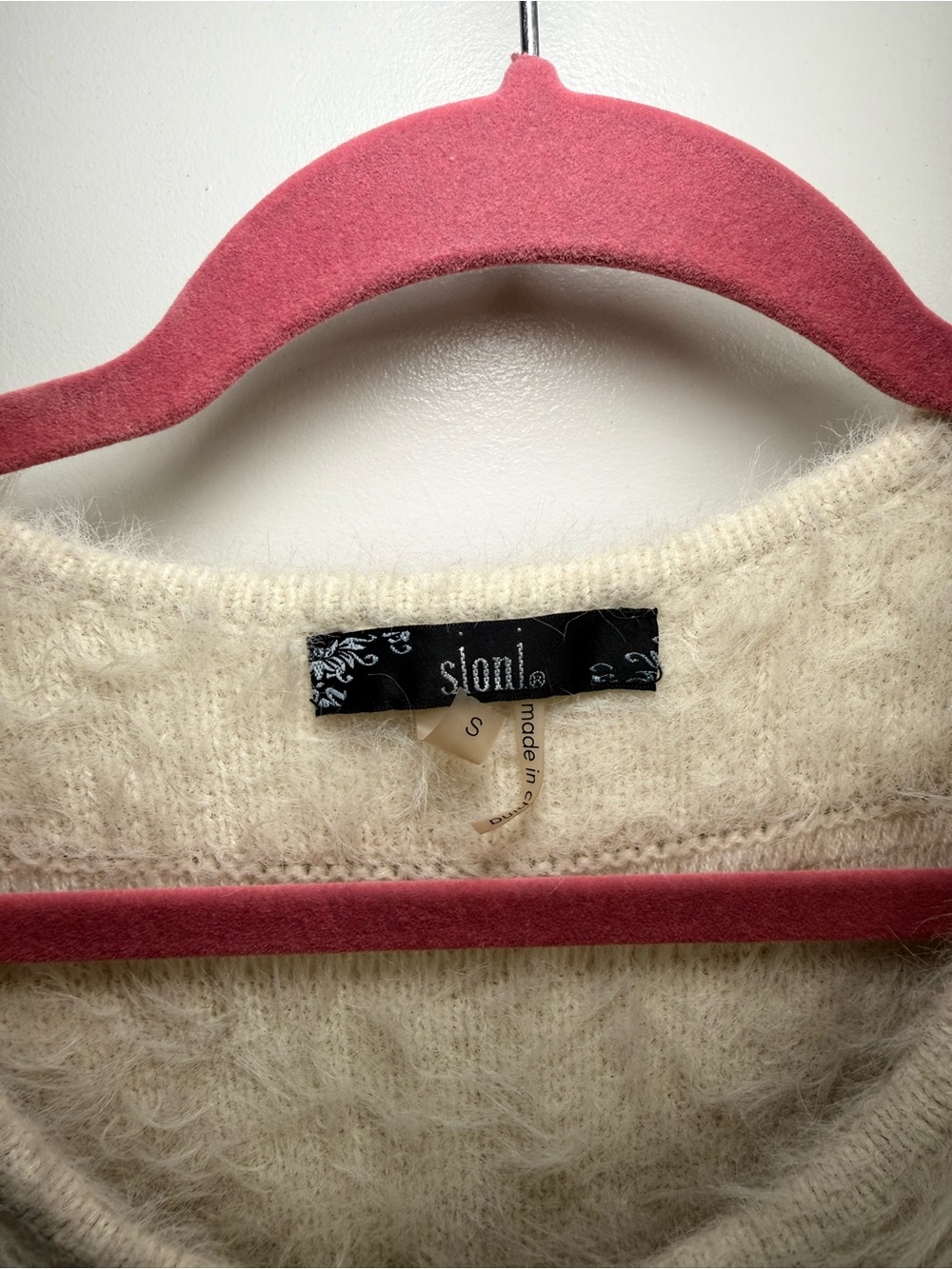 SALONI Cream Faux-Fur Open Front Teddy Jacket - Picture 4 of 6